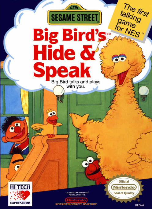 Sesame Street - Big Bird's Hide And Speak box art