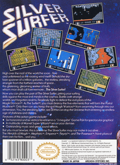 Silver Surfer — box-2D-back (US)