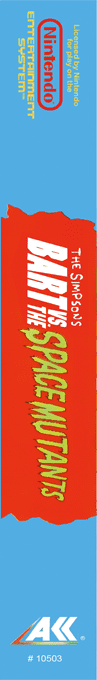 Simpsons - Bart Vs The Space Mutants, The — box-2D-side (EU)