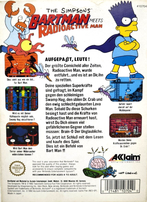 Simpsons - Bartman Meets Radioactive Man, The — box-2D-back (DE)