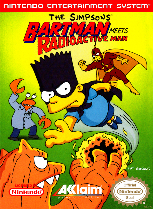 Simpsons - Bartman Meets Radioactive Man, The box art