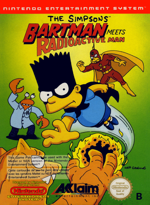Simpsons - Bartman Meets Radioactive Man, The — box-2D (EU)