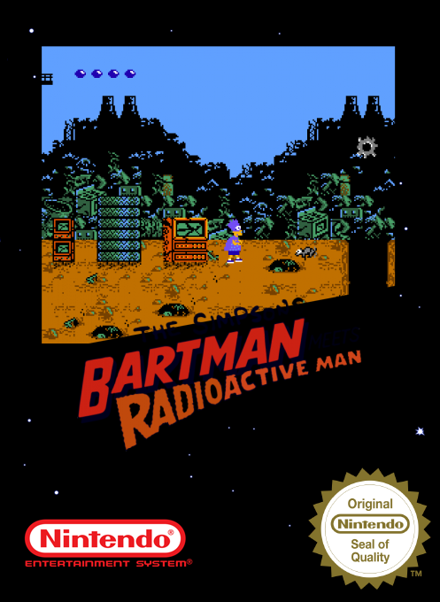 Simpsons - Bartman Meets Radioactive Man, The — box-2D (SS)