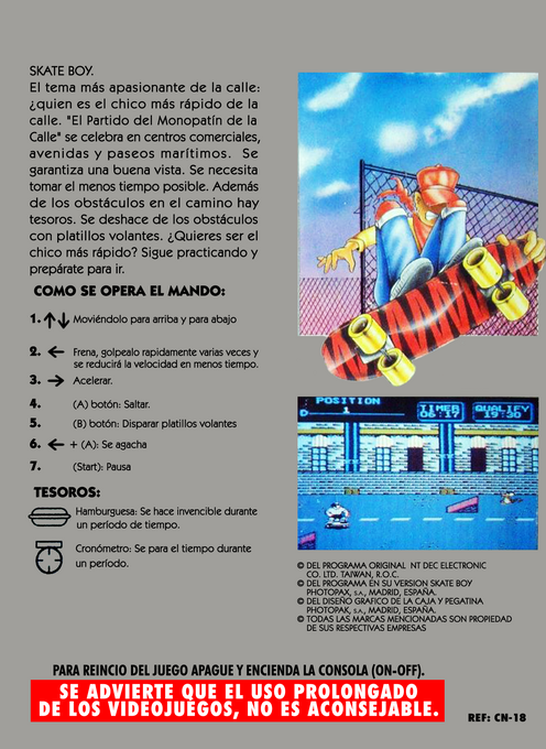 Skate Boy — box-2D-back (SP)