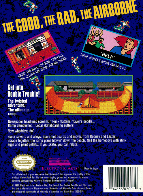 Skate Or Die 2 - The Search For Double Trouble — box-2D-back (US)