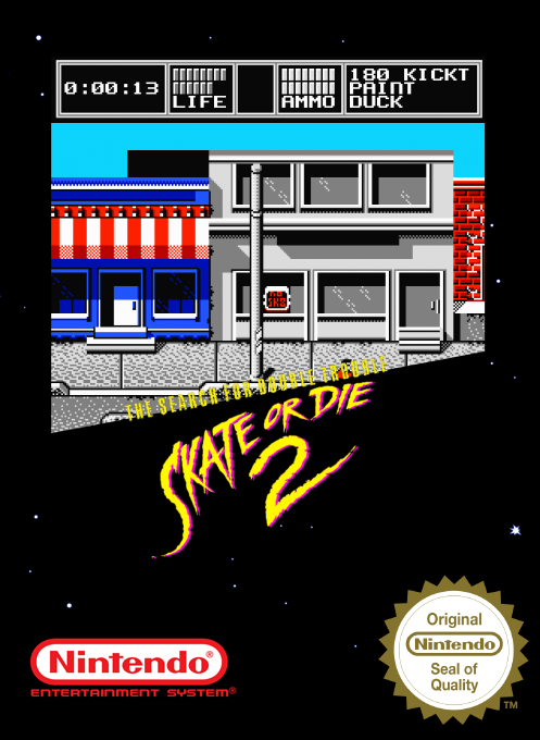 Skate Or Die 2 - The Search For Double Trouble — box-2D (SS)