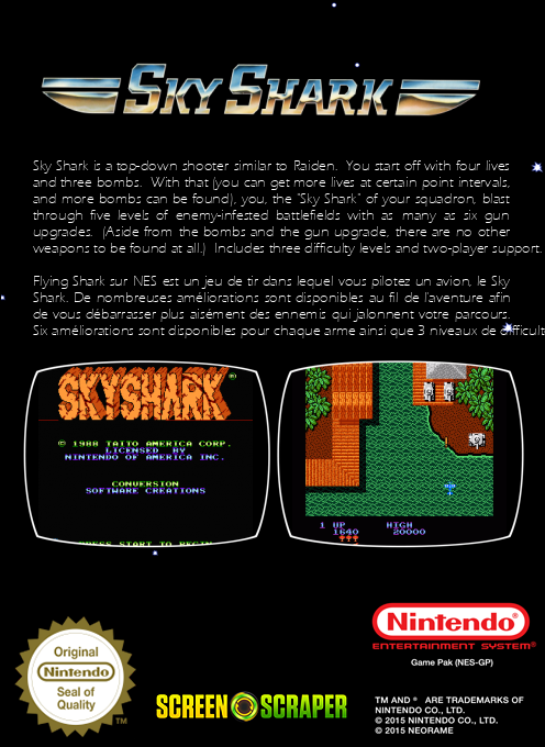 Sky Shark — box-2D-back (SS)