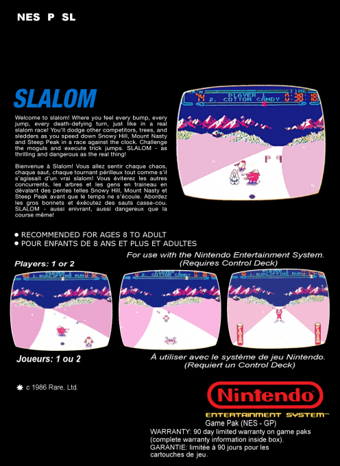 Slalom — box-2D-back (EU)