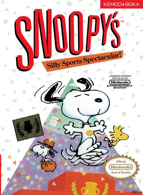 Snoopy's Silly Sports Spectacular! box art