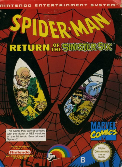 Spider-man - Return Of The Sinister Six — box-2D (DE)