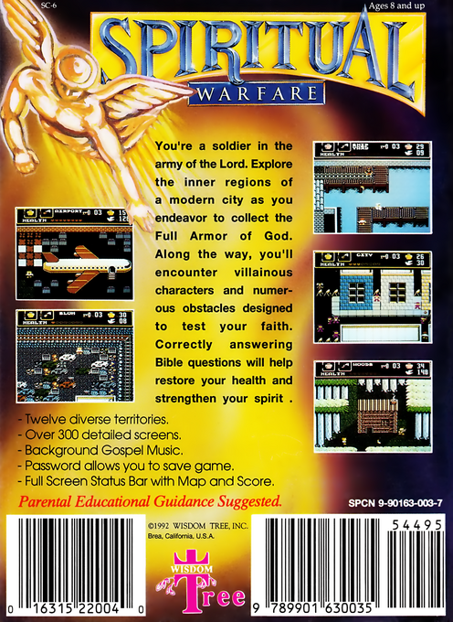 Spiritual Warfare — box-2D-back (US)