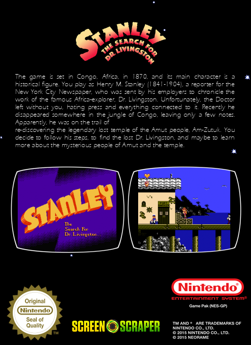 Stanley - The Search For Dr. Livingston — box-2D-back (SS)