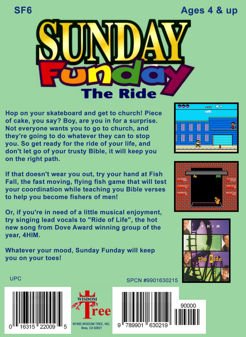Sunday Funday - The Ride — box-2D-back (US)