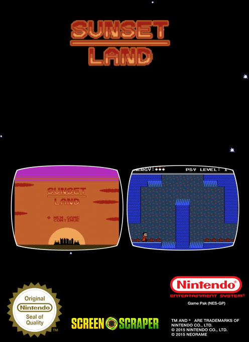 Sunset Land — box-2D-back (SS)