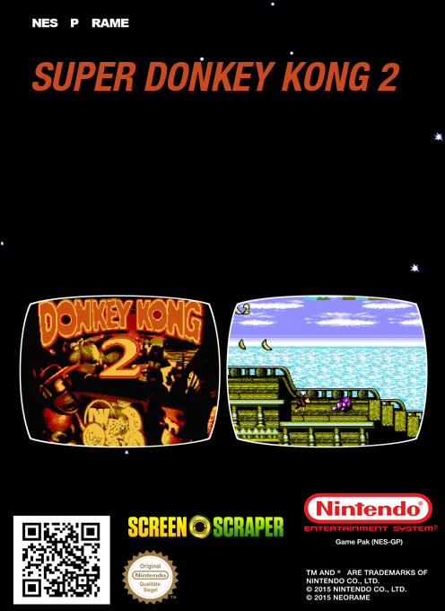 Super Donkey Kong 2 — box-2D-back (SS)