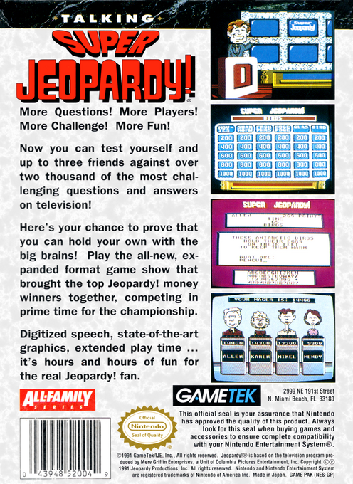 Super Jeopardy! — box-2D-back (US)