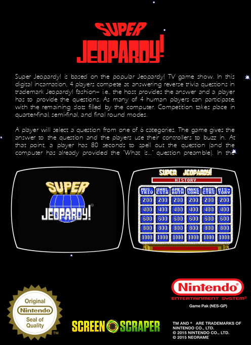 Super Jeopardy! — box-2D-back (SS)
