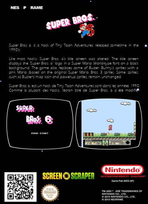Super Mario Bros. 6 — box-2D-back (SS)