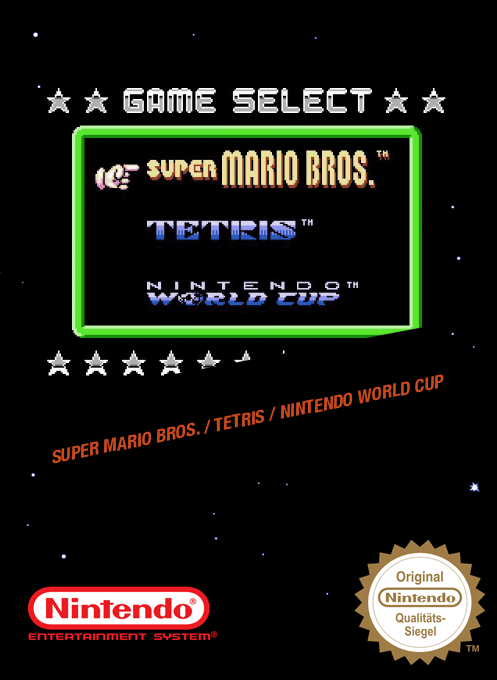 Super Mario Bros. / Tetris / Nintendo World Cup — box-2D (SS)