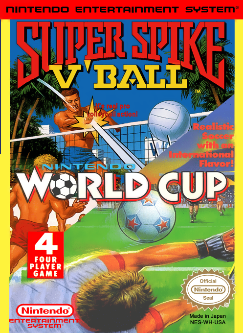 Super Spike V'ball + Nintendo World Cup box art