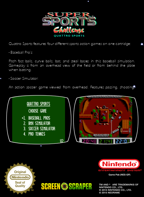 Super Sports Challenge — box-2D-back (SS)
