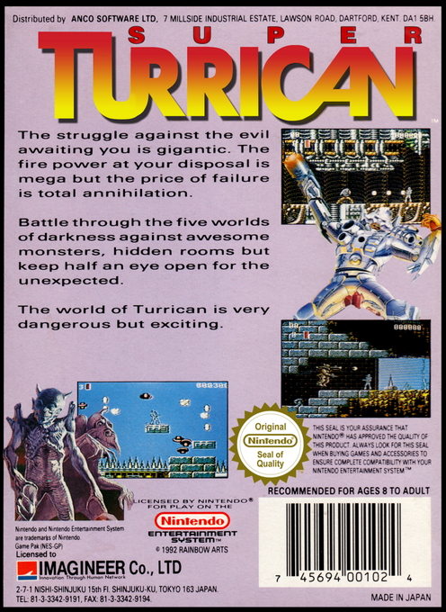 Super Turrican — box-2D-back (EU)