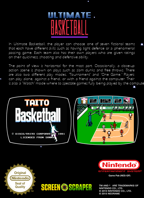 Ultimate Basketball — box-2D-back (SS)