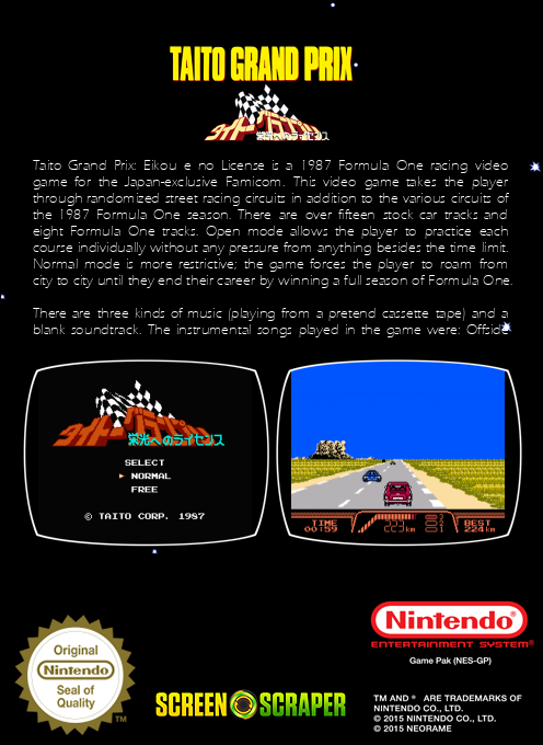 Taito Grand Prix - Eikou E No License — box-2D-back (SS)