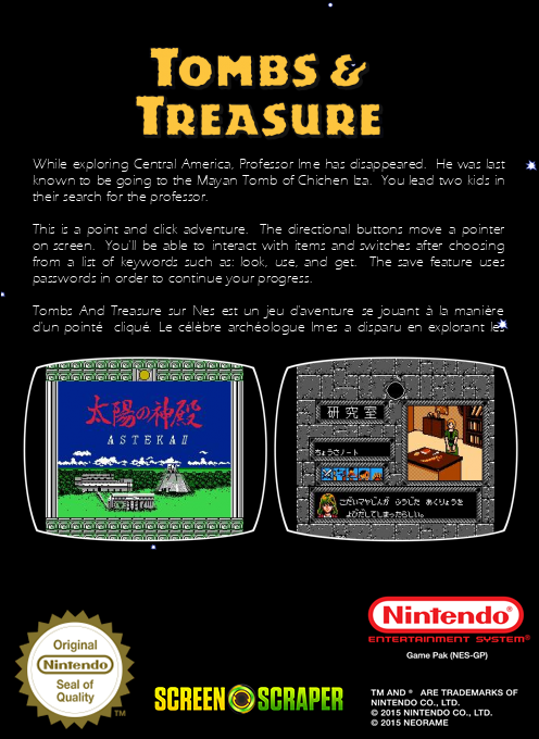 Tombs And Treasure — box-2D-back (SS)
