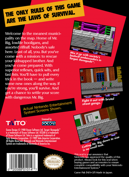Target - Renegade — box-2D-back (US)