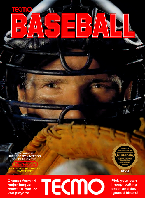 Tecmo Baseball box art