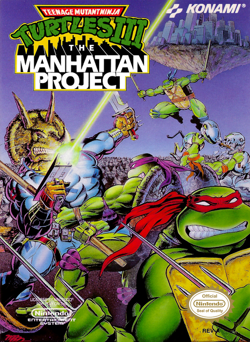 Teenage Mutant Ninja Turtles 3 - The Manhattan Project box art