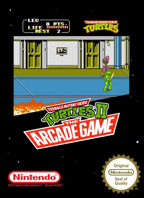 Teenage Mutant Hero Turtles II - The Arcade Game — box-2D (SS)