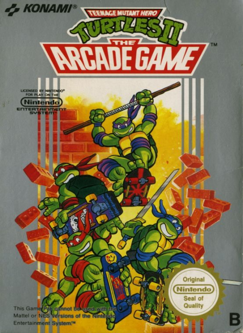 Teenage Mutant Hero Turtles II - The Arcade Game — box-2D (DE)