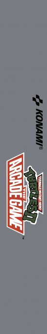 Teenage Mutant Hero Turtles II - The Arcade Game — box-2D-side (EU)