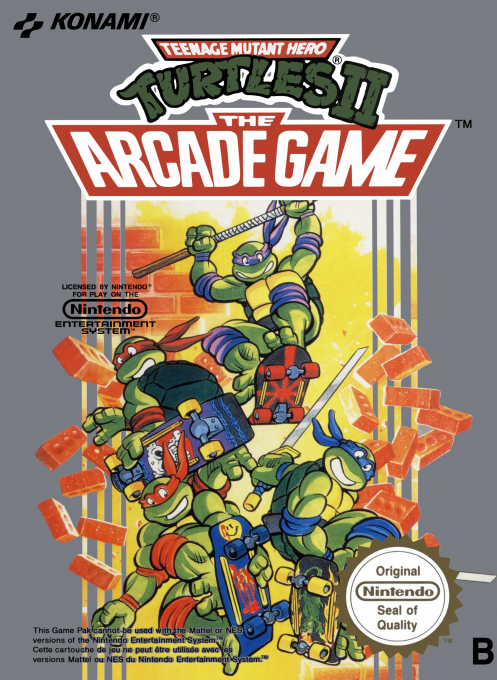 Teenage Mutant Hero Turtles II - The Arcade Game — box-2D (EU)