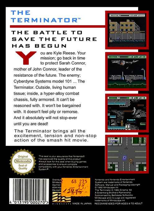 Terminator, The — box-2D-back (EU)