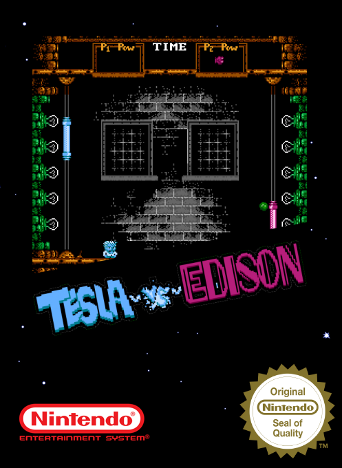 Tesla Vs. Edison box art