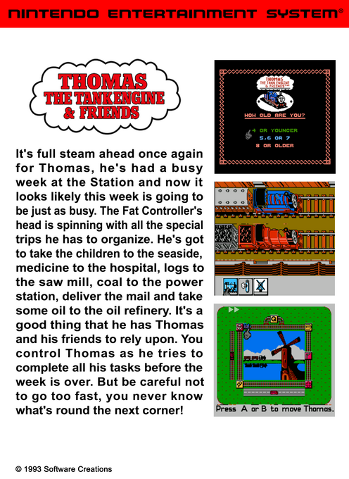 Thomas The Tank Engine And Friends — box-2D-back (US)
