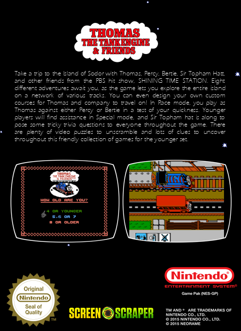 Thomas The Tank Engine And Friends — box-2D-back (SS)