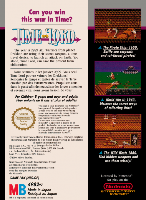Time Lord — box-2D-back (EU)