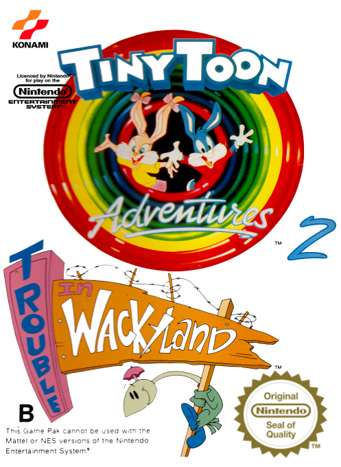 Tiny Toon Adventures 2 - Trouble In Wackyland — box-2D (EU)