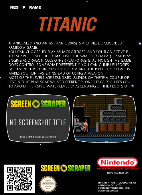 Titanic — box-2D-back (SS)
