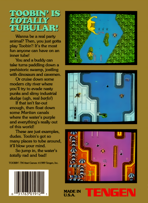 Toobin' — box-2D-back (US)