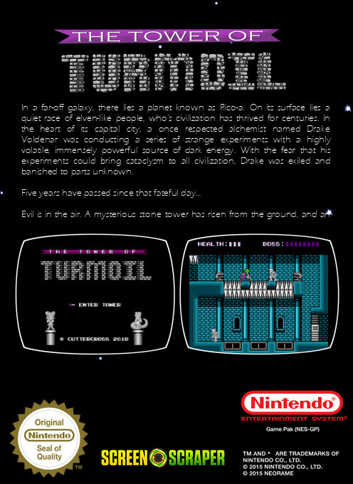 The Tower of Turmoil — box-2D-back (SS)