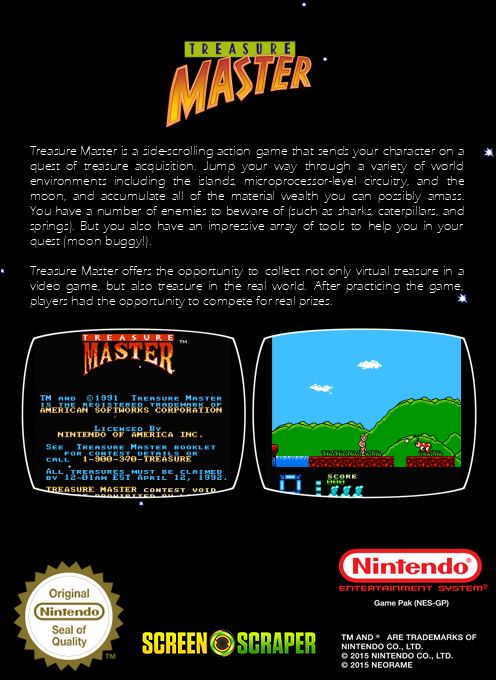Treasure Master — box-2D-back (SS)