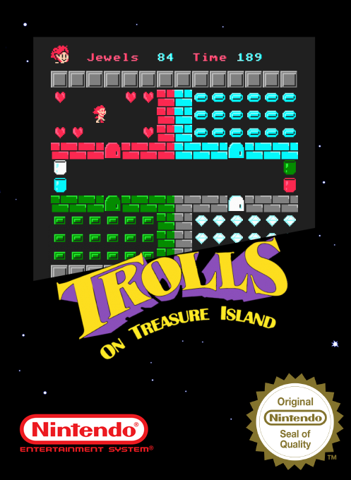 Trolls On Treasure Island — box-2D (SS)