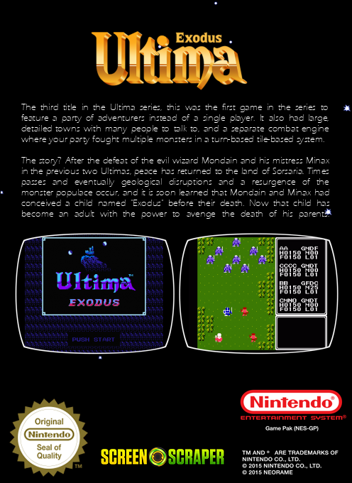 Ultima - Exodus — box-2D-back (SS)