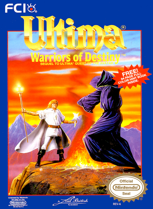 Ultima - Warriors Of Destiny box art