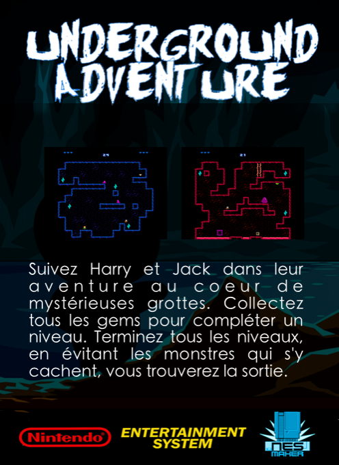 Underground Adventure — box-2D-back (WOR)